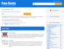 Tablet Screenshot of free-fonts.com